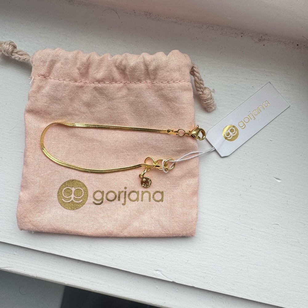 Gorjana Gold Venice Mini Bracelet Herringbone